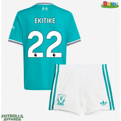 Liverpool Hugo Ekitike #22 Tredjeställ Barn 2025-26 Kortärmad (+ Korta byxor)